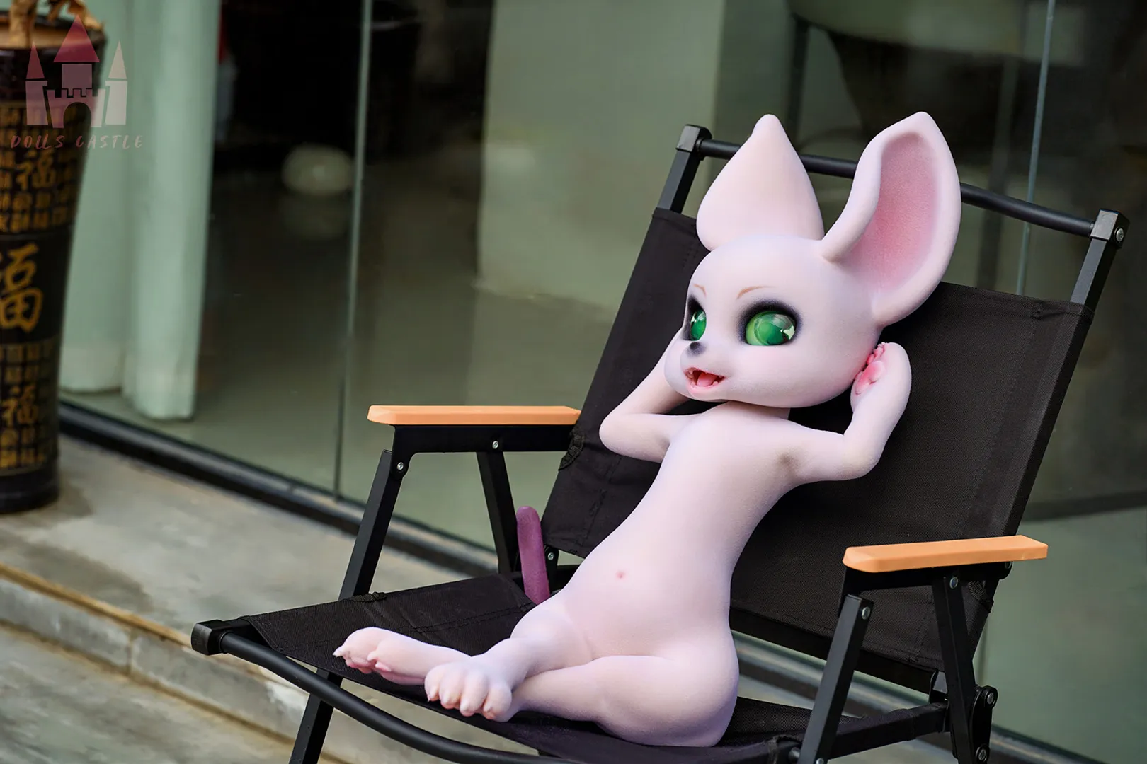 80cm (2ft7) Furry All-In-One Silicone Sex Doll Cheese Mouse with Fur